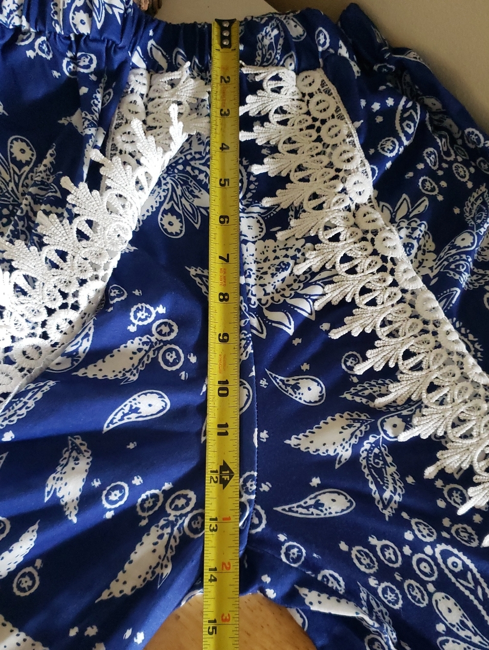 Unbranded NWOT Embroidered Bohemian Assymetrical Pull On Pant - M - Picture 11 of 14